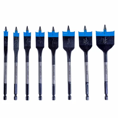 8-Pc. Stinger Spade Woodboring Drill Bit Set