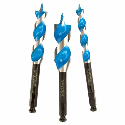 3-Pc. Stinger Woodboring Auger Drill Bit Set, 6 In.