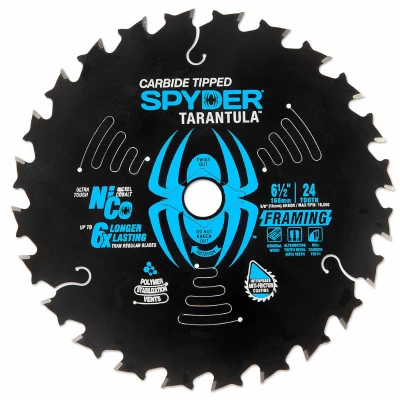 Tarantula Framing Circular Saw Blade, 24-Tooth, 6-1/2 In.
