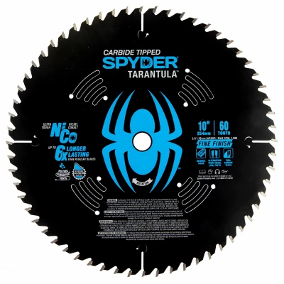 Tarantula Fine Finish Circular Saw Blade, 60-Tooth, 10 In.