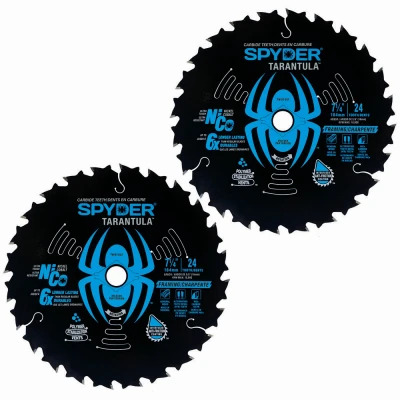 Tarantula Framing Circular Saw Blade, 24-Tooth, 7-1/4 In., 2-Pk.