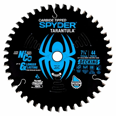 Tarantula Decking Circular Saw Blade, 44-Tooth, 7-1/4 In.
