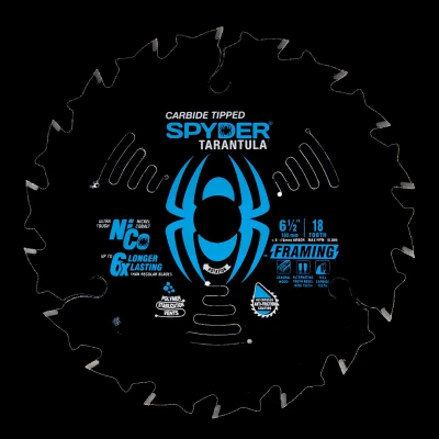 Tarantula Framing Circular Saw Blade, 18-Tooth, 6-1/2 In.