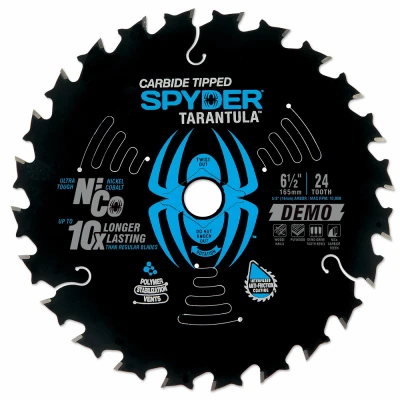 Tarantula Demolition Circular Saw Blade, 24-Tooth, 6-1/2 In.