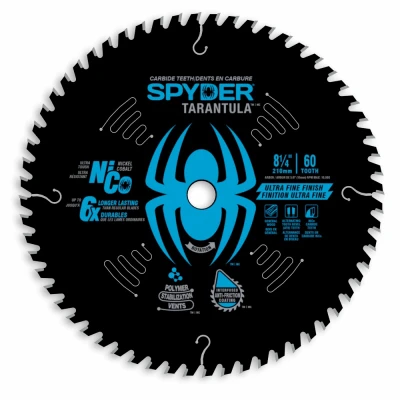 Tarantula Fine Finish Circular Saw Blade, 60-Tooth, 8-1/4 In.