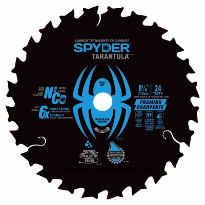 Tarantula Framing Circular Saw Blade, 24-Tooth, 8-1/4 In.