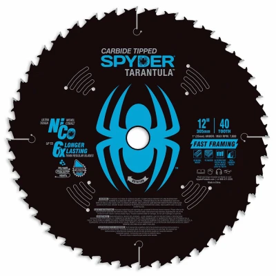 Tarantula General Purpose Circular Saw Blade, 40-Tooth, 12 In.