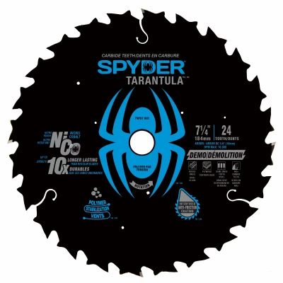 Tarantula Framing Circular Saw Blade, 24-Tooth, 7-1/4 In., 3-Pk.
