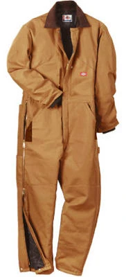 Insulated Coveralls, Short Fit, Brown Duck, Men's Xl - Model Tv239bdxls