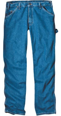 Men's Relaxed Fit Carpenter Jeans, Stonewash Denim, 42 X 30-inches