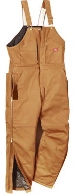 Insulated Bib Overalls, Regular Fit, Brown Duck, Small