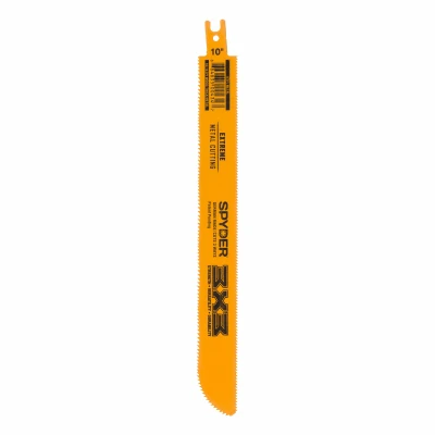 3X3 Double-Sided Reciprocating Saw Blade, Bi-Metal, 10/14x14 TPI, 10 In.