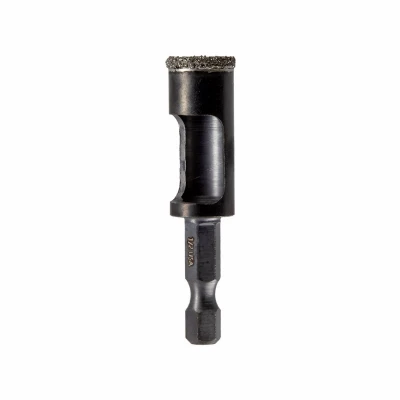 Diamond Grit Arbored Hole Saw, 1/2 In