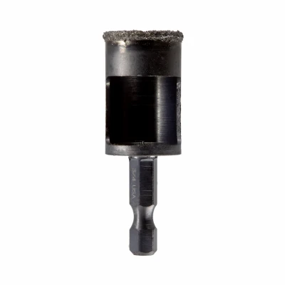 Diamond Grit Arbored Hole Saw, 3/4 In