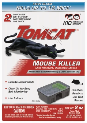 Mouse Bait Station, Sealed, Disposable, 2-Pk.