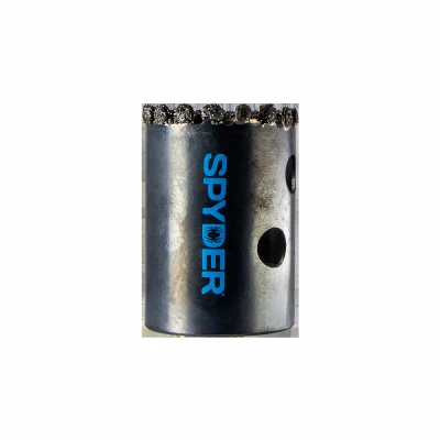 Diamond Grit Non-Arbored Hole Saw, 1-3/8 In