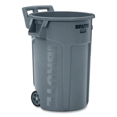 Brute Wheeled Trash Can, Vented, 44 Gallon