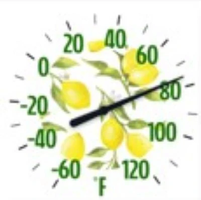 Lemon Thermometer, Round