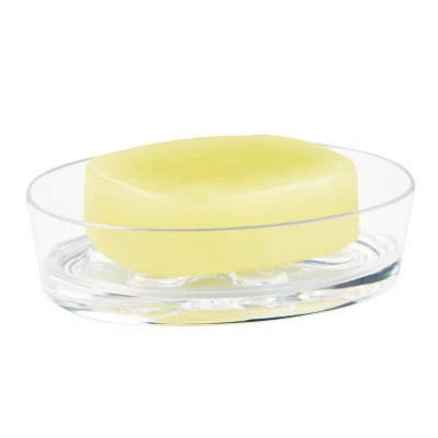 Eva Clear Plastic Soap Dish Durable Transparent Soap Holder