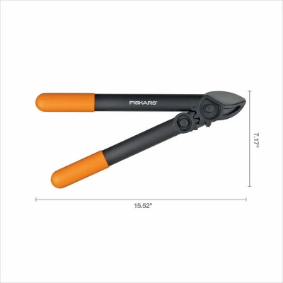 PowerGear Anvil Lopper, 15 Inch, Heavy-Duty Pruning Tool with Gear Mechanism