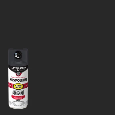Stops Rust Custom Spray 5-in-1 Automotive Primer Aerosol, Flat Dark Gray, 12 oz.