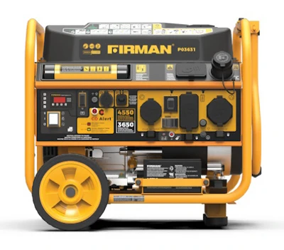 Portable Gas Generator, Electric Start, 30Amps, 120/240-Volt, 4550/3650-Watts