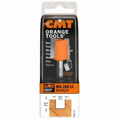 Mortising Router Bit, 3/4 In. Diameter, 1/4 In. Shank