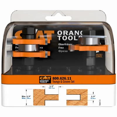 2-Pc. Tongue & Groove Set, 1/2 In. Shank