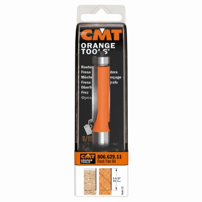 Flush Trim Router Bit, 1/2 In. Shank, 1-1/2 In. Cutting Length