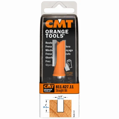 Straight Router Bit, 1/2 In. Shank, 1/2 In. Diameter