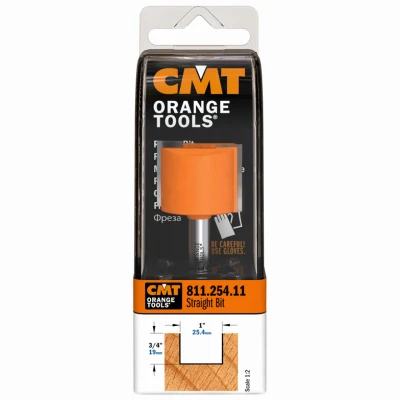 Straight Router Bit, 1/4 In. Shank, 1 In. Diameter