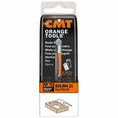 Panel Pilot Router Bit with Guide, 1/4 In. Diameter, 1/4 In. Shank