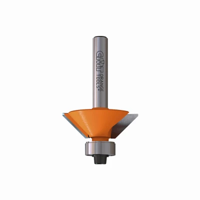 Chamfer Router Bit, 1/4 In. Shank, 1-1/4 In. Diameter