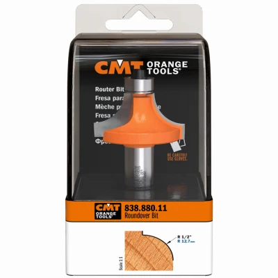 Roundover Router Bit, 1/2 In. Shank, 1/2 In. Radius