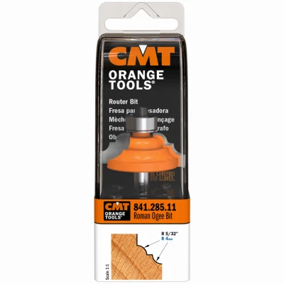 Roman Ogee Router Bit, 1/4 In. Shank, 5/32 In. Radius