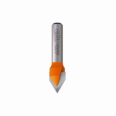 60-Degree Laser Point Router Bit, 1/2 In. Diameter, 1/4 In. Shank