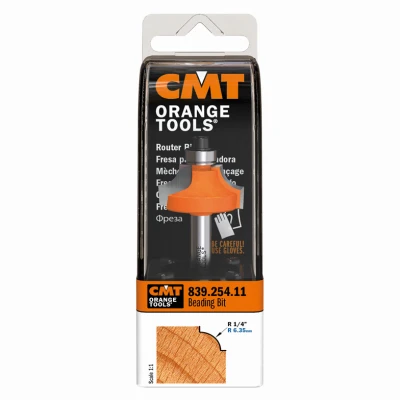 Beading Router Bit, 1/4 In. Shank, 1/4 In. Radius