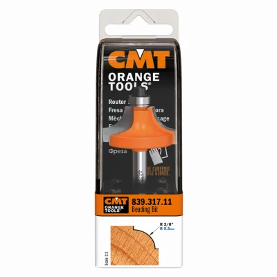 Beading Router Bit, 1/4 In. Shank, 3/8 In. Radius