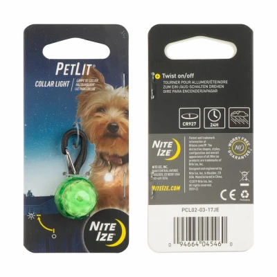 SpotLit Rechargeable Green Dog Collar Light for Enhanced Visibility and Safety