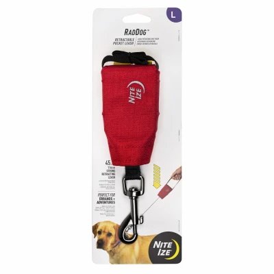 RadDog Retractable Pocket Leash, Large Dogs
