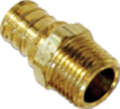 Pipe Adapter, 1 In. Brass Barb Insert x 1 In. MIP, 3-Pk.