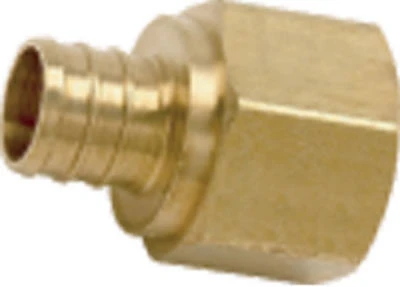 PEX Pipe Thread Adapter, 3/4 In. Brass Barb Insert x 3/4 In. FPT, 5-Pk.