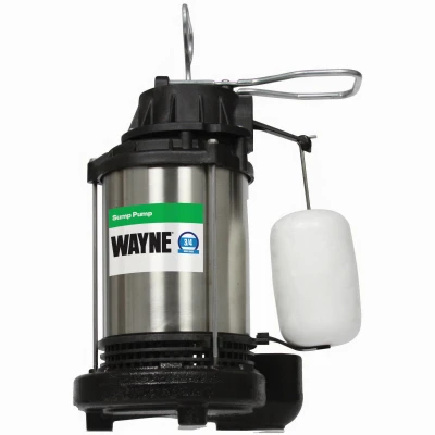 Submersible Sump Pump, Cast Iron/Stainless-Steel, .75-HP Motor