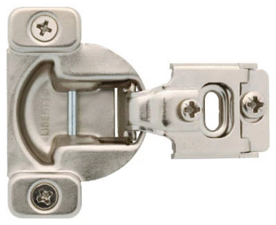 Nickel Plated Partial Overlay Hinges, 2-Pk.