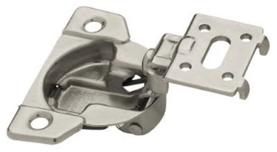 108 Degree Face Form Overlay Cabinet Hinges, Nickel Plated, 1-3/8-In., 2-Pk.