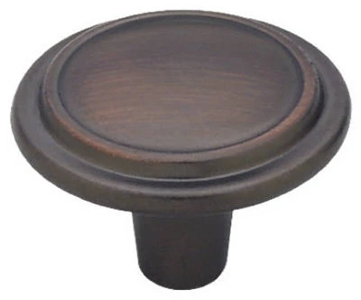 Top Ring Cabinet Knobs, Venetian Bronze, 1-1/4-In., 10-Pk.
