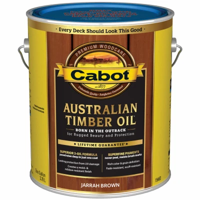 Australian Timber Oil Wood Finish, Jarrah Brown, 1-Gallon