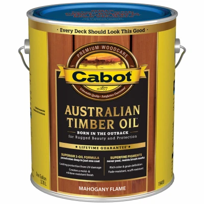 Australian Timber Oil Wood Finish, Mahogany Flame, 1-Gallon