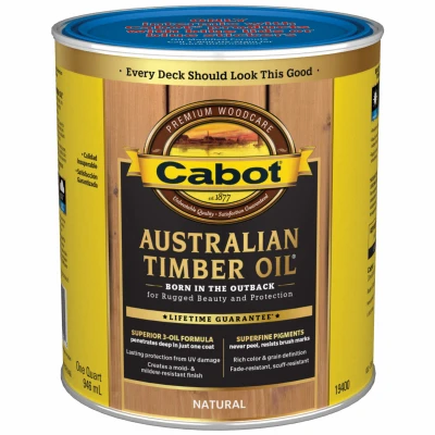 Australian Timber Oil Wood Stain Finish, Natural, Qt.