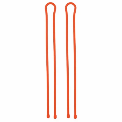 Gear Tie Reusable Rubber Twist Tie, Bright Orange, 32-In., 2-Pk.